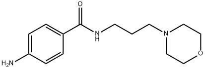 4-Amino-N-(3-morpholin-4-yl-propyl)-benzamide Struktur