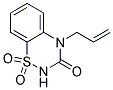 4-Allyl-2H-1,2,4-benzothiadiazin-3(4H)-on-1,1-dioxide Struktur