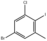 5-Bromo-3-chloro-2-iodotoluene Struktur