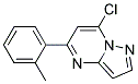 7-chloro-5-(2-methylphenyl)pyrazolo[1,5-a]pyrimidine Struktur