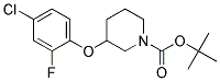 3-(4-Chloro-2-fluoro-phenoxy)-piperidine-1-carboxylic acid tert-butyl ester Struktur