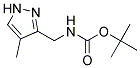 tert-butyl [(4-methyl-1H-pyrazol-3-yl)methyl]carbamate Struktur