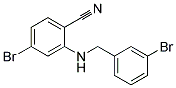 4-Bromo-2-(3-bromo-benzylamino)-benzonitrile Struktur