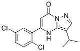 5-(2,5-dichlorophenyl)-3-(1-methylethyl)pyrazolo[1,5-a]pyrimidin-7(4H)-one Struktur