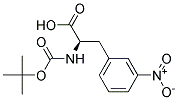 (2R)-2-[(tert-butoxycarbonyl)amino]-3-(3-nitrophenyl)propanoic acid Struktur