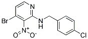 (4-Bromo-3-nitro-pyridin-2-yl)-(4-chloro-benzyl)-amine Struktur