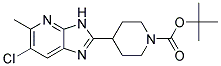 tert-butyl 4-(6- chloro -5-methyl-3H-imidazo[4,5-b]pyridin-2-yl)piperidine-1-carboxylate Struktur