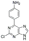 4-(2-chloro-9H-purin-6-yl)aniline Struktur