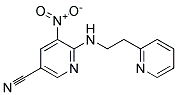 5-Nitro-6-(2-pyridin-2-yl-ethylamino)-nicotinonitrile Struktur