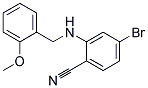 4-Bromo-2-(2-methoxy-benzylamino)-benzonitrile Struktur