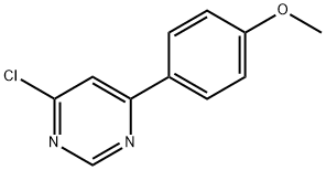 4-Chloro-6-(4-methoxy-phenyl)-pyrimidine Struktur