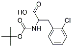 2-[(tert-butoxycarbonyl)amino]-3-(2-chlorophenyl)propanoic acid Struktur