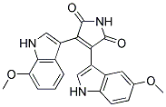 3-(5-methoxy-1H-indol-3-yl)-4-(7-methoxy-1H-indol-3-yl)-1H-pyrrole-2,5-dione Struktur