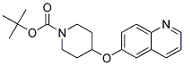 4-(Quinolin-6-yloxy)-piperidine-1-carboxylic acid tert-butyl ester Struktur