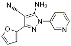 5-amino-3-furan-2-yl-1-pyridin-3-yl-1H-pyrazole-4-carbonitrile Struktur