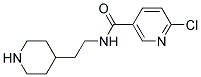 6-Chloro-N-(2-piperidin-4-yl-ethyl)-nicotinamide Struktur