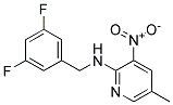 (3,5-Difluoro-benzyl)-(5-methyl-3-nitro-pyridin-2-yl)-amine Struktur