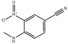 4-Methylamino-3-nitro-benzonitrile Struktur