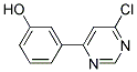 3-(6-Chloro-pyrimidin-4-yl)-phenol Struktur