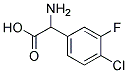 amino(4-chloro-3-fluorophenyl)acetic acid Struktur