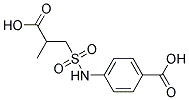 4-{[(2-CARBOXYPROPYL)SULFONYL]AMINO}BENZOIC ACID Struktur