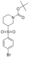 TERT-BUTYL 3-(4-BROMOPHENYLSULFONYL) PIPERIDINE-1-CARBOXYLATE Struktur