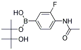 4-ACETAMIDO-3-FLUOROPHENYLBORONIC ACID PINACOL ESTER Struktur