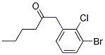 ALPHA-BROMO-2-CHLOROPHENYL HEXANONE Struktur