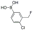 4-CHLORO-3-FLUOROMETHYLPHENYLBORONIC ACID Struktur