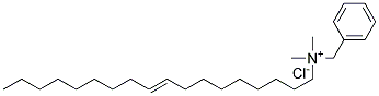 9-Octadecenyl dimethyl benzylammonium chloride Struktur