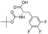 N-tert-Butoxycarbonyl-D-3-(3,4,5-trifluorophenyl)alanine Struktur