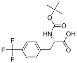 N-tert-Butoxycarbonyl-D-3-(4-trifluoromethylphenyl)alanine Struktur