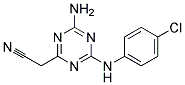 (4-AMINO-6-(P-CHLOROANILINO)-1,3,5-TRIAZIN-2-YL)ACETONITRILE Struktur