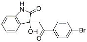 3-(4-BROMOPHENACYL)-3-HYDROXY-2-INDOLINONE Struktur