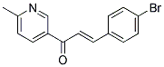 3-(P-BROMOPHENYL)-1-(6-METHYL-3-PYRIDYL)-2-PROPEN-1-ONE Struktur