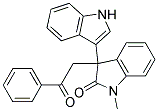 3-(3-INDOLYL)-1-METHYL-3-PHENACYL-2-INDOLINONE Struktur