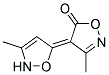 3-METHYL-4-(3-METHYL-3-ISOXAZOLIN-5-YLIDENE)-2-ISOXAZOLIN-5-ONE Struktur