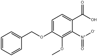 4-BENZYLOXY-3-METHOXY-2-NITROBENZOICACID Struktur