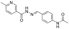 4'-((6-METHYLNICOTINOYLHYDRAZONO)METHYL)ACETANILIDE Struktur