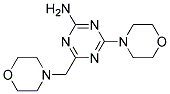 4-MORPHOLINO-6-MORPHOLINOMETHYL-1,3,5-TRIAZIN-2-AMINE Struktur