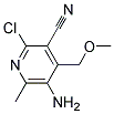 5-AMINO-2-CHLORO-4-METHOXYMETHYL-6-METHYL-3-PYRIDINECARBONITRILE Struktur