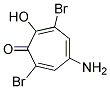 5-AMINO-3,7-DIBROMO-2-HYDROXY-2,4,6-CYCLOHEPTATRIENONE Struktur