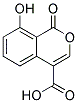 8-HYDROXY-1-OXO-1H-BENZO(C)PYRAN-4-CARBOXYLICACID Struktur