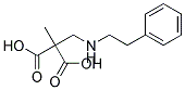 METHYL(PHENETHYLAMINOMETHYL)MALONICACID Struktur