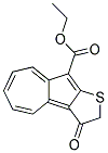 ETHYL3-OXO-2,3-DIHYDROAZULENO(2,1-B)THIOPHENE-9-CARBOXYLATE Struktur