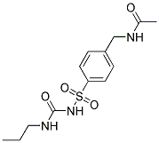 N-(4-((3-PROPYLUREIDO)SULFONYL)BENZYL)ACETAMIDE Struktur