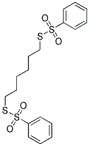 S,S'-HEXAMETHYLENEBIS(BENZENETHIOSULFONATE) Struktur