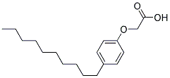 P-DECYLPHENOXYACETICACID Struktur