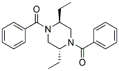 TRANS-1,4-DIBENZOYL-2,5-DIETHYLPIPERAZINE Struktur