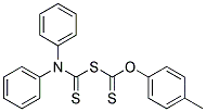 S-(N,N-DIPHENYLTHIOCARBAMOYL)O-(P-TOLYL)DITHIOCARBONATE Struktur